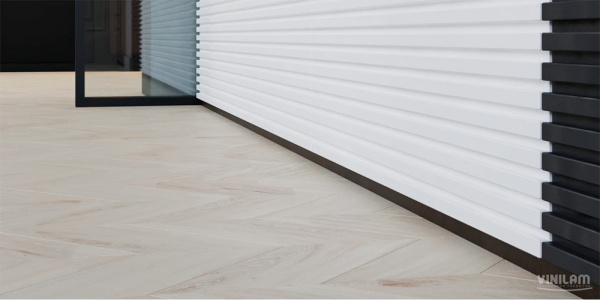 ПВХ плитка, кварц виниловый ламинат Vinilam Parquet Chevron Glue Бриссак RI4777CL7