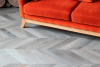 ПВХ плитка, кварц виниловый ламинат Vinilam Parquet Chevron Легран RI444515CL4