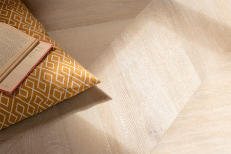 ПВХ плитка, кварц виниловый ламинат Vinilam Parquet Chevron Сезар RI4445118CL4
