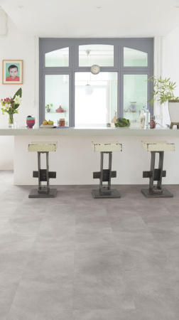 ПВХ плитка, кварц виниловый ламинат Clix Floor Tiles Бетон серый шлифованный CXTI40196