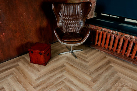 ПВХ плитка, кварц виниловый ламинат Vinilam Parquet Herringbone Glue Классический GD11166