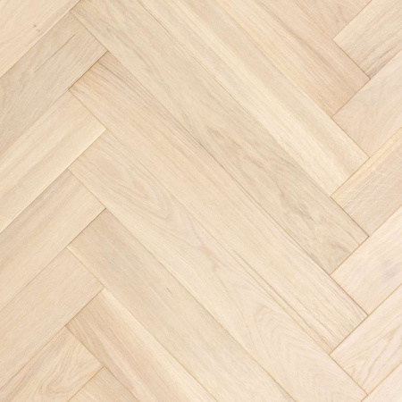 Инженерная доска Lab Arte Елка Английская Дуб Натур Чегет белый Лак 600x90x15