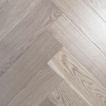 Массивная доска Damy Floor Luxury Английская елочка Ванильный Евростандарт 600 мм