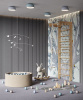 Акустическая панель Cosca Decor Монако Дуб Ардженто светло-серый, 1200х600х21мм