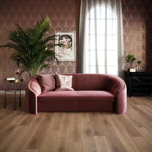ПВХ плитка, кварц виниловый ламинат Invictus Primus Plank Royal Oak Mocca 40