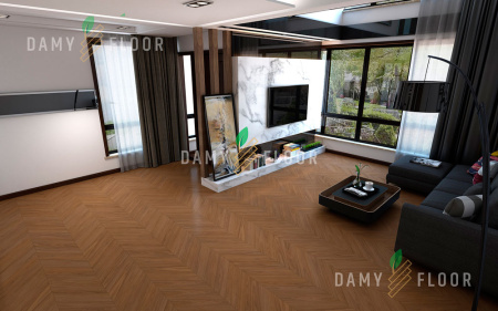 SPC ламинат Damy Floor Chevron Блуа DF08-Ch