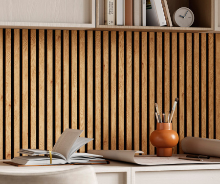 Акустическая панель Cosca Decor Сканди Дуб Медный, 1200x600x19мм