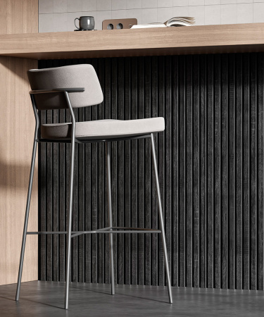 Акустическая панель Cosca Decor Сканди Дуб Графит, 1200x600x19мм