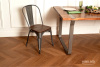 ПВХ плитка, кварц виниловый ламинат Vinilam Parquet Chevron Glue Плезир I1651102