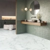 ПВХ плитка, кварц виниловый ламинат Invictus Primus Dryback Tile Pure Marble Snow 01