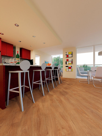 ПВХ плитка, кварц виниловый ламинат Fine Floor Light Дуб Эно FF-1371