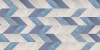 Пробковый пол Corkstyle Print Cork Chevron Blue клеевой