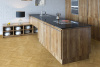 Пробковый пол Corkstyle Print Cork Chevron Gold клеевой