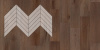 Инженерная доска Lab Arte Елка Chevron Французская Дуб Натур Кайт лак 600/510х90х14/45°