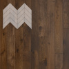 Инженерная доска Lab Arte Елка Chevron Французская Дуб Рустик Коньяк лак 600/510х90х14/45°