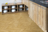 Пробковый пол Corkstyle Print Cork Chevron Gold клеевой