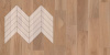 Инженерная доска Lab Arte Елка Chevron Французская Дуб Рустик Лаунж лак 600/510х90х14/45°