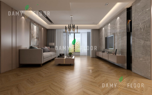 SPC ламинат Damy Floor Chevron Лувр DF04-Ch