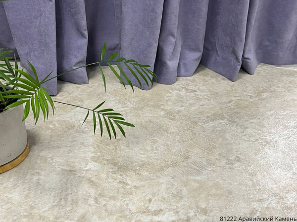 ПВХ плитка, кварц виниловый ламинат Vinilam Ceramo Stone Glue Аравийский Камень 81222
