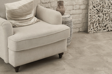 SPC ламинат Vinilam Ceramo Stone 8 мм Бетонная Смесь 61603