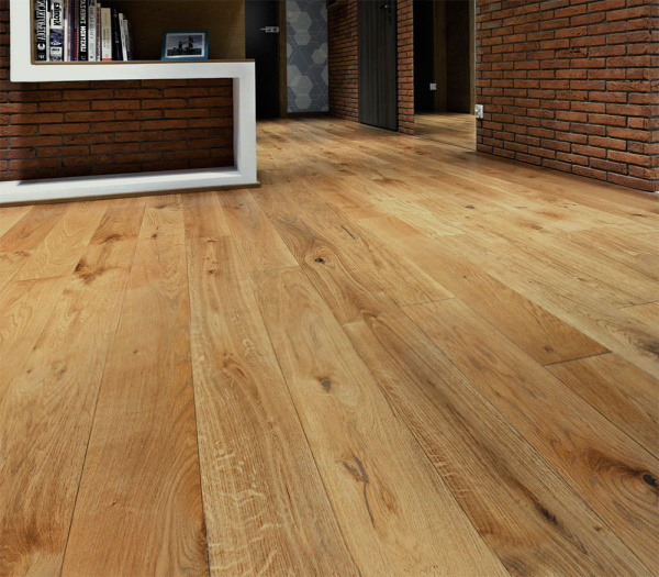 Двухслойная инженерная доска, дуб+фанера Termo Wood 15 240 (Рустик)