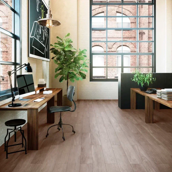 ПВХ плитка, кварц виниловый ламинат Invictus Maximus Plank New England Oak Dusk