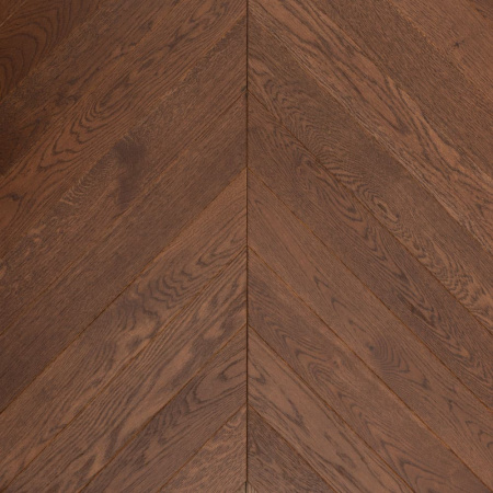 Инженерная доска Lab Arte Елка Chevron Французская Дуб Селект Табак лак 600/490х110х14/3/45°