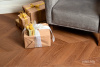 ПВХ плитка, кварц виниловый ламинат Vinilam Parquet Chevron Glue Плезир I1651102