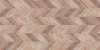 Пробковый пол Corkstyle Print Cork Chevron Brown клеевой