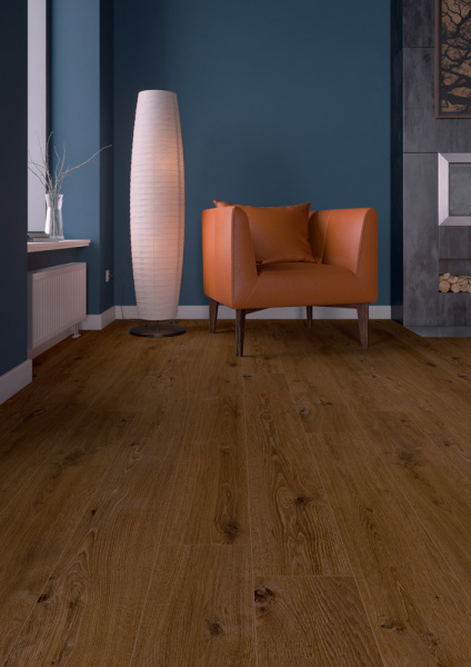 ПВХ плитка, кварц виниловый ламинат Clix Floor Classic Plank Дуб классический коричневый CXCL40066