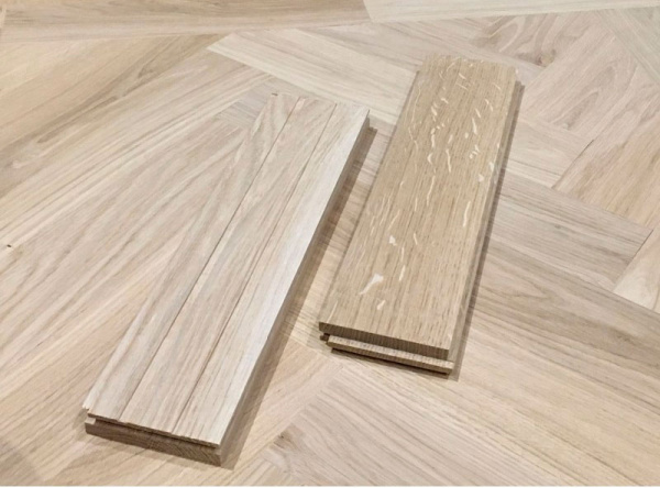 Массивная доска Damy Floor Штучный паркет без покрытия Селект 280х70х15