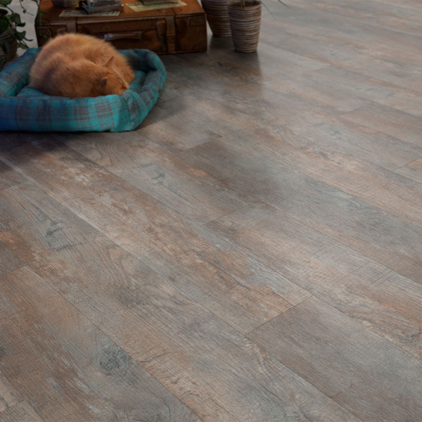 ПВХ плитка, кварц виниловый ламинат Fine Floor 1400 Wood Дуб Этна FF-1418