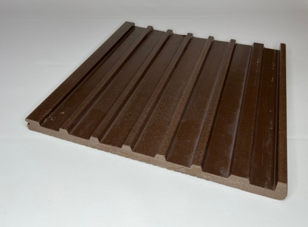 Ступень Ecodecking Техно полнотелая 4000х345х22 Шоколад
