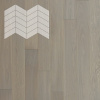 Инженерная доска Lab Arte Елка Chevron Французская Дуб Рустик Concrete лак 400/337х110х14/60°