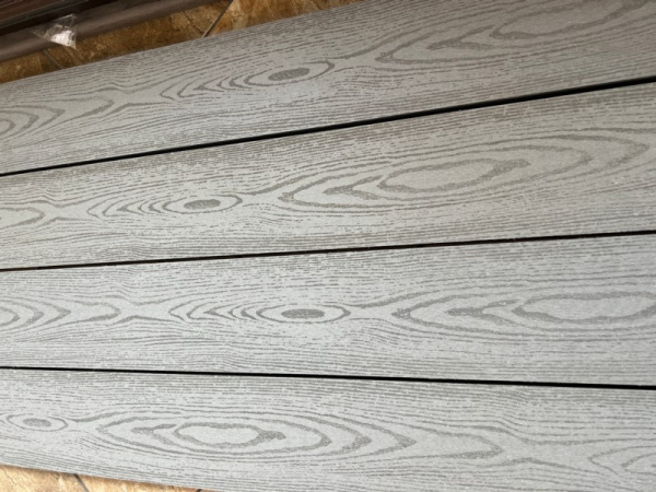Террасная доска Ecodecking Техно 4000x145x20 Серый