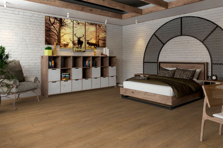 SPC ламинат Damy Floor Family Дуб Мокко 0030-6