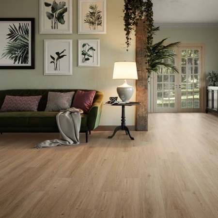 ПВХ плитка, кварц виниловый ламинат Invictus Primus Plank Sherwood Oak Mink 40
