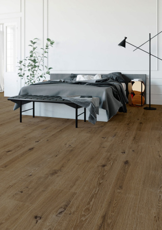 ПВХ плитка, кварц виниловый ламинат Clix Floor Classic Plank Элегантный темно-коричневый дуб CXCL40149