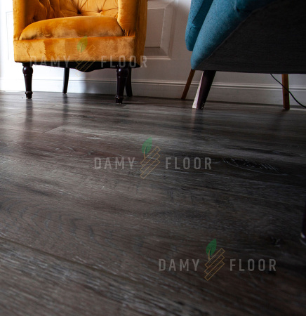 SPC ламинат Damy Floor Family Дуб Рустикальный Черный TCM369-7