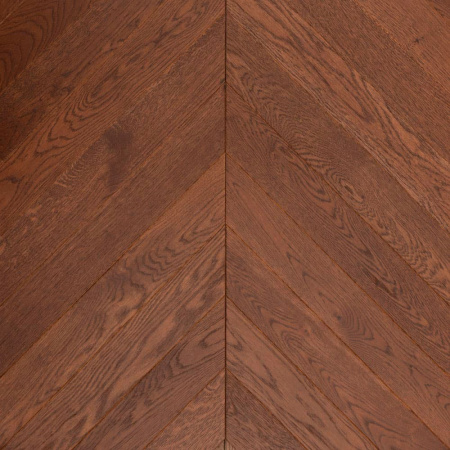 Инженерная доска Lab Arte Елка Chevron Французская Дуб Рустик Табак лак 400/337х110х14/60°