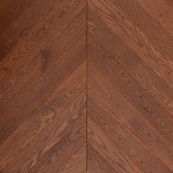 Инженерная доска Lab Arte Елка Chevron Французская Дуб Рустик Табак лак 400/337х110х14/60°