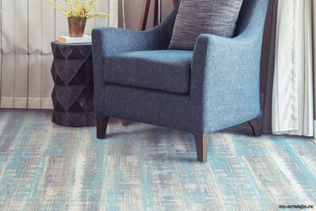 Пробковый пол Corkstyle Print Cork Wood XL Lazurite Blue клеевой