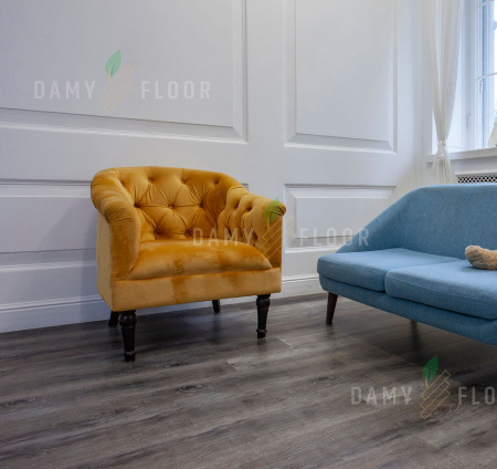 SPC ламинат Damy Floor Family Дуб Рустикальный Черный TCM369-7