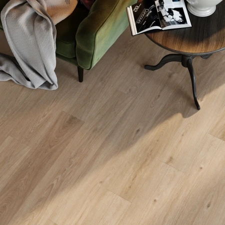 ПВХ плитка, кварц виниловый ламинат Invictus Primus Plank Sherwood Oak Mink 40