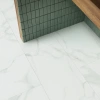 ПВХ плитка, кварц виниловый ламинат Invictus Primus Dryback Tile Pure Marble Snow 01
